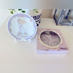 Enesco Corporation 1991 Precious Moments Plate Godmother & Stand DAWN complete